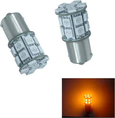 Vista 8 de PA 2 bombillas LED azules 13SMD 1156 para señal de giro, marcador lateral