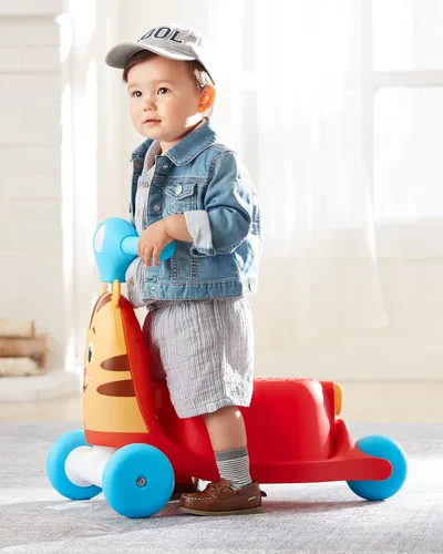 Vista 11 de Skip Hop Andador de actividad con empuje 3 en 1 para bebés a scooter para niños pequeños, Daniel Tiger