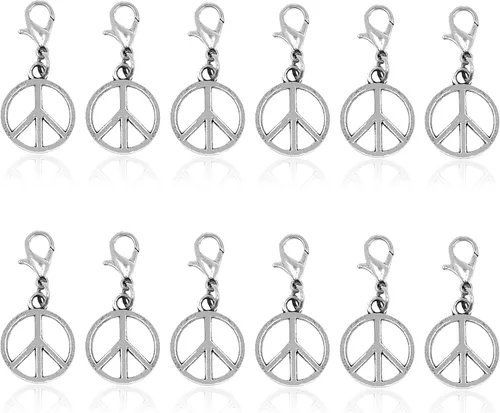 Vista 9 de Mandala Crafts Dijes de clip con cierre de langosta para pulsera, collar, joyería de bricolaje; 12 piezas surtidas
