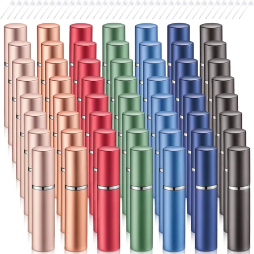 Vista 14 de Zonon - Botella atomizadora de perfume recargable (0.2 fl oz, 56 unidades), color negro