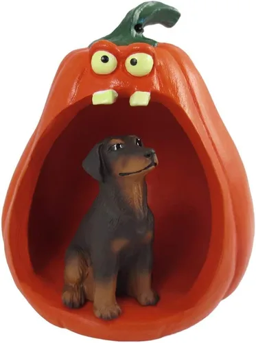Vista 14 de Conversation Concepts Figura de Corgi galés de Halloween y calabaza Welsh Corgi Pembroke