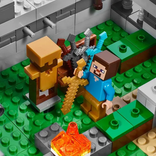 Vista 2 de Juego de construcción de aldea de LEGO Minecraft 21128., Negro