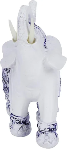 Vista 6 de Decoración de estatua de elefante de animal, figura de resina para el hogar, simulación, linda estatua de animal, riqueza, figura de elefante