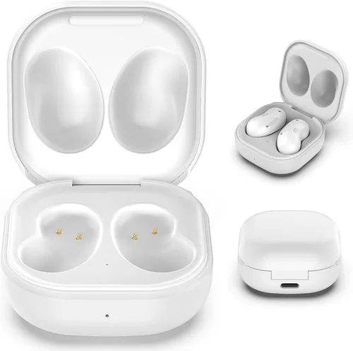 Vista 6 de Kissmart - Funda de carga para auriculares Galaxy Buds Live SM-R180 (blanco) Funda de cargador de repuesto para Samsung Galaxy Buds Live