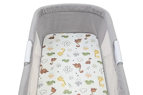 Vista 8 de Onacosht Juego de 4 sábanas para moisés para bebé, niña, niño, estampado de Animal