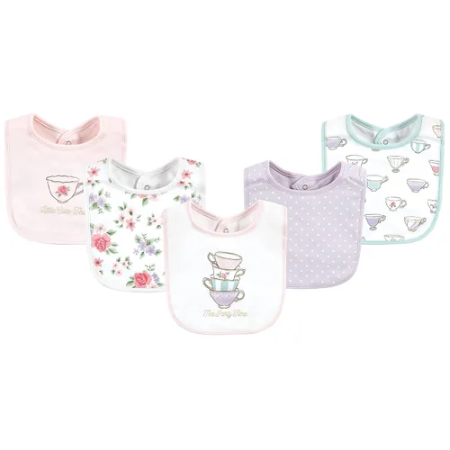 Vista 31 de Hudson Baby Baberos unisex de algodón para bebé, nube rosa, talla única (paquete de 2)