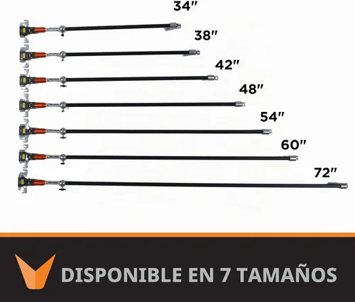 Vista 8 de 34" 180° Sure-Stop Flat Box Handle (recto) I Drywall Master I Secure Lock Giratorio para control de caja plana I Chicago Family Owned