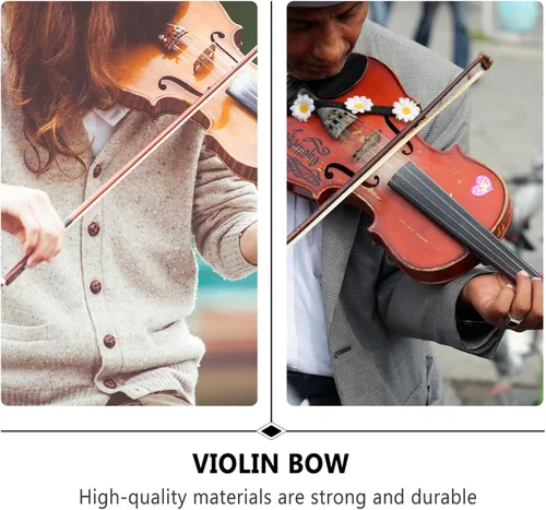 Vista 3 de Accesorio de instrumento musical de violín de sándalo rojo para principiantes y jóvenes jugadores, regalo para amantes de la música