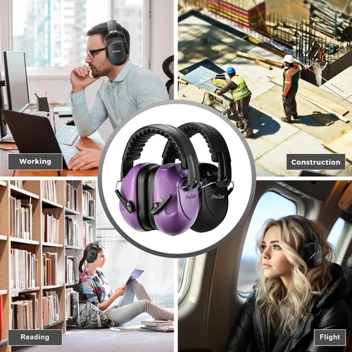 Vista 55 de ProCase NRR 28dB Noise Reduction Ear Muffs, Foldable Adjustable Noise Cancelling Headphones