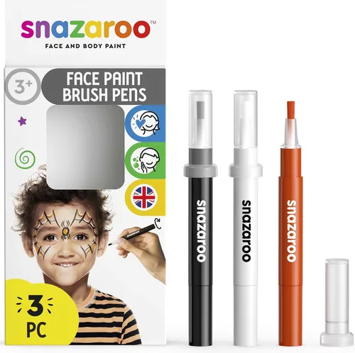 Vista 14 de Snazaroo Juego de 5 pinceles de pintura facial, aventura