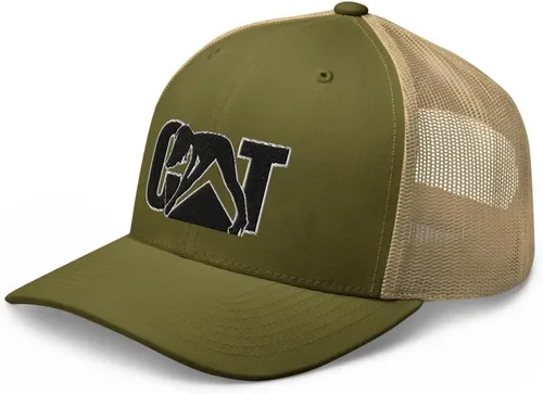 Vista 4 de Retro Divertido Sexy Gato Chica Oruga Mujer Camuflaje Con Puños Gorra Trucker