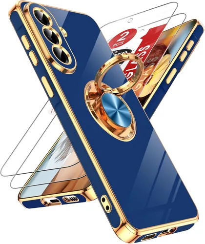 Vista 109 de LeYi Funda para iPhone XR: con Protector de Pantalla de Vidrio Templado [Paquete de 2] Soporte de Anillo Giratorio de 360°, Soporte Magnético