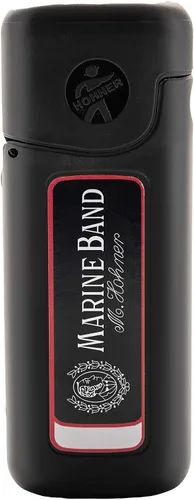 Vista 9 de Hohner Marine Band 1896 Classic Harmonica - Paquete de llave de C # con funda, calcomanías para llaves, manual de instrucciones y paño de pulido