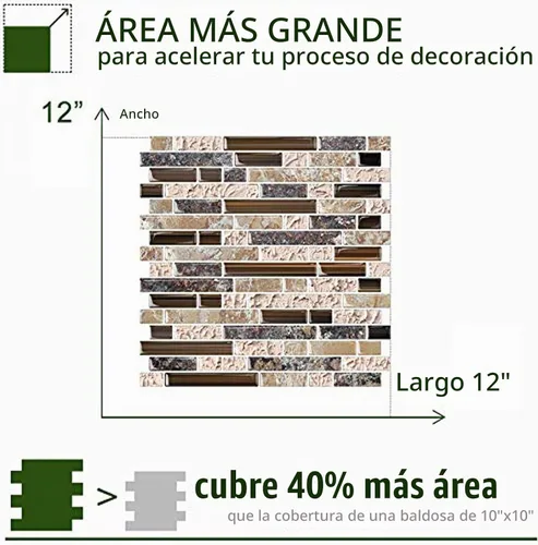 Vista 5 de STICKGOO Protector contra salpicaduras para despegar y pegar, protector contra salpicaduras autoadhesivo en piedra arenisca