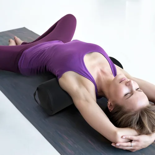 Vista 7 de Almohadón Redondo Completo de Massage Pro, 6 pulgadas X 26 pulgadas, RXZT005 Black, Negro, 1