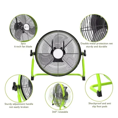 Vista 3 de Brushless Motor ZM-118D(16inches) Aluminum Solar Fan
