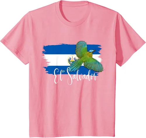 Vista 60 de Camiseta con la bandera de El Salvador, mapa de El Salvador, camiseta de Salvador para mujer, Negro