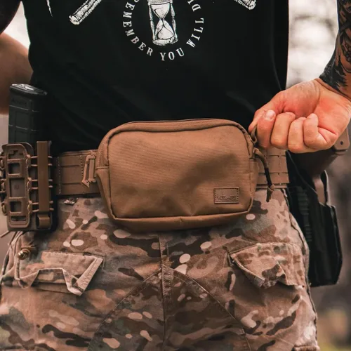 Vista 6 de WOLF TACTICAL Riñonera para hombres - Bolsa para colgar en la cintura oculta