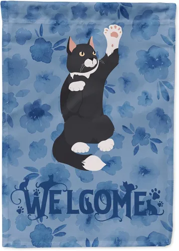 Vista 82 de Caroline's Treasures CK5005GF Bandera de bienvenida de gato abisinio para buzón, bandera decorativa para patio exterior, obras de arte de patio