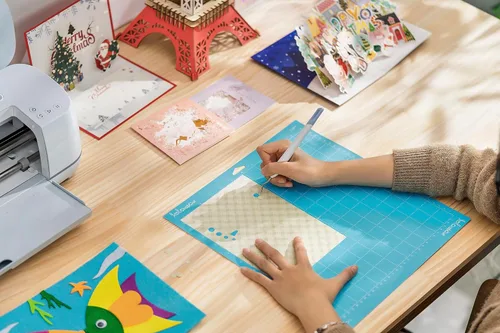 Vista 2 de Alfombrillas de corte de 12 x 12 pulgadas para Cricut Maker 4/Explore 4/Maker 3/Explore 3/Explore Air 2, paquete de 3 alfombrillas de corte