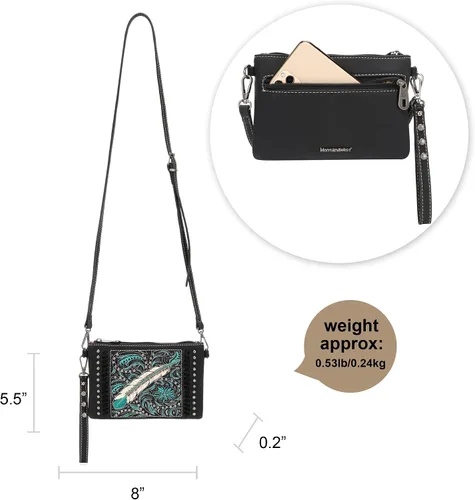Vista 4 de Montana West Bolso bandolera occidental para mujer bolso de hombro