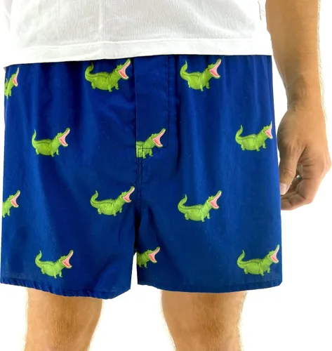 Vista 22 de ROCK ATOLL Calzoncillos tipo bóxer de algodón con estampado novedoso y brillante para hombre Estampado Afrutado Negro