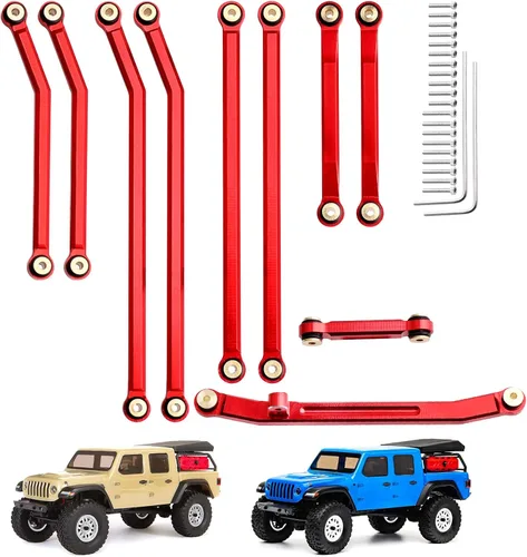 Vista 8 de Hobbypark Juego de eslabones de alta liquidación Actualizaciones de barra de dirección para Axial SCX24 Gladiator AXI00005 Actualizaciones 1/24 RC