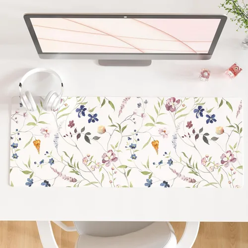 Vista 17 de Qiyi Alfombrilla de escritorio, grande, de mouse, vía láctea, decoración, piel sintética impermeable, protector para oficina, hogar, trabajo