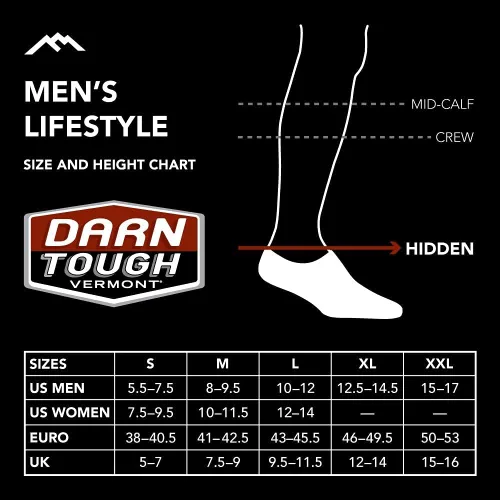 Vista 4 de Darn Tough (Style 6055) Calcetines de estilo de vida sólidos para hombre