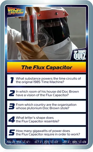 Vista 5 de Juego de cartas Back to the Future Top Trumps Quiz