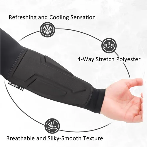 Vista 3 de Protector elástico de manga ligera para antebrazo con cierre táctil ajustable para tiro con arco Adjustable Hook & Loop Fastener, Breathable &