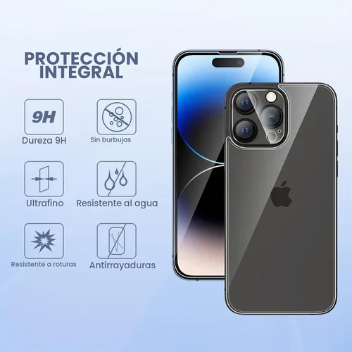 Vista 3 de Maxdara [6 en 1] Protector de Pantalla para iPhone 14 Pro (6.1 pulgadas), Paquete de 2 Protectores de Pantalla Trasera para iPhone 14 Pro