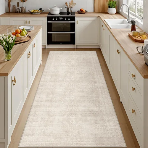 Vista 62 de Alfombras de área 8x10 Sala de estar: Dormitorio Alfombra Lavable Beige