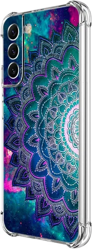 Vista 17 de Funda para Galaxy S22 Plus, protección contra caídas de rosas y mariposas azules, a prueba de golpes, de cuerpo completo, resistente a los arañazos