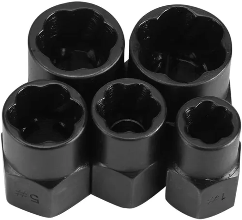 Vista 8 de Juego de herramientas de roscado y extractor de tuercas de 0.354-0.748 in, kit de herramientas de roscado, 10 Uds