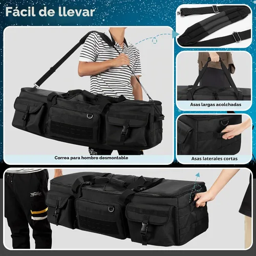 Vista 5 de HODRANT Funda de transporte para telescopio grande compatible