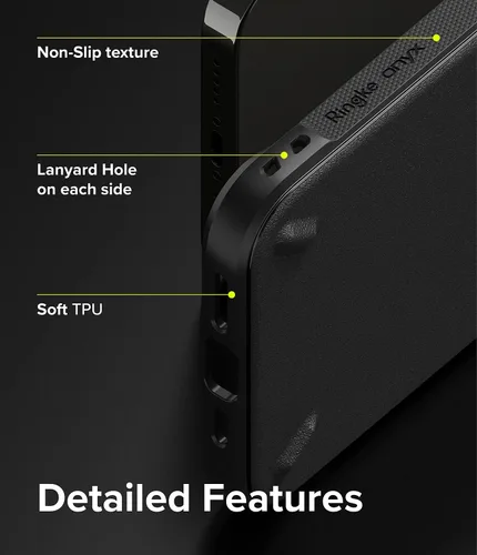 Vista 6 de Ringke Onyx - Funda compatible con iPhone 13 Pro, silicona flexible extremadamente resistente, tipo TPU a prueba de golpes, cubierta de protección