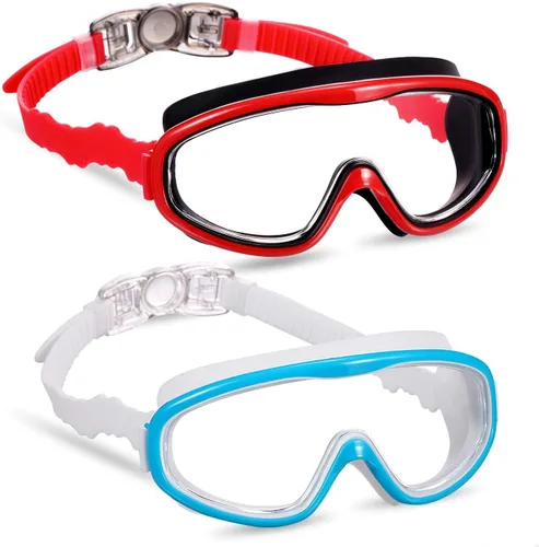 Vista 11 de 2 Pack Kids Swim Goggles, Swimming Glasses for Children from 3 to 15 Years Old