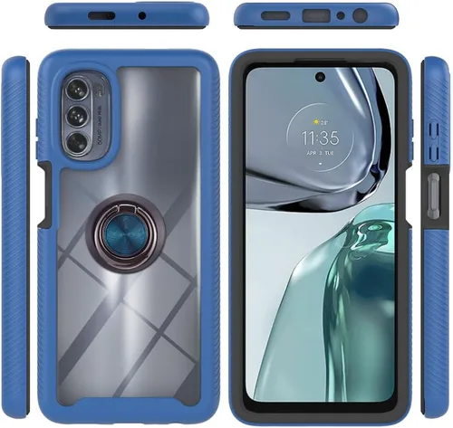 Vista 80 de Funda compatible con Xiaomi Poco X3 NFC, compatible con Xiaomi Poco X3 Pro/Poco X3 Ring Stand 3 en 1, color negro