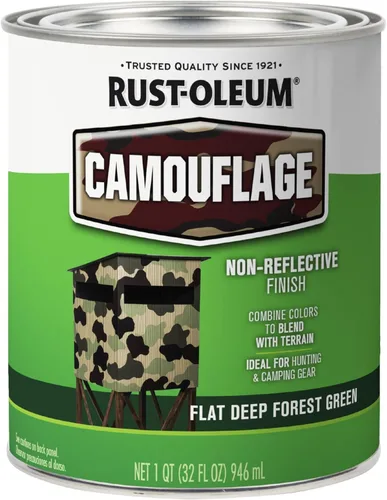 Vista 18 de Rust-Oleum 379561 - Pintura especial de camuflaje, cuarto, verde ejército mate, (Paquete de 1)