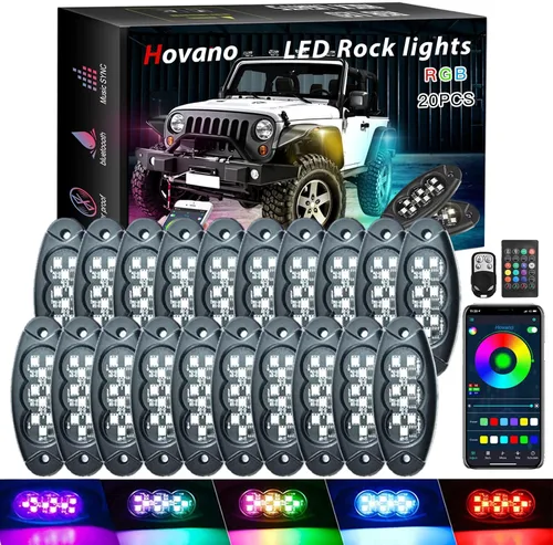 Vista 7 de Hovano Juego de 4 cables de extensión de 60 pulgadas/150 cm de 4 pines RGB LED para luces de acento multicolor, juego de cables para luces LED