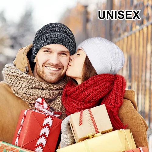 Vista 8 de Omechy - Gorro de punto para hombre de invierno gorro cálido