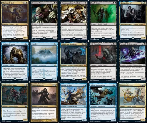 Vista 2 de Elite Zombie Commander Deck - El dios escarabajo - Dimir - Negro Azul - EDH - 100 cartas - Magic The Gathering Deck - Muy fuerte