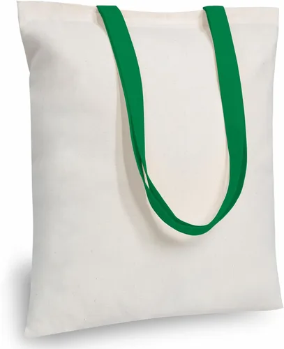 Vista 33 de TOPDesign Paquete de 10 bolsas de mano económicas de algodón de 11.8"x13", bolsas de tela ligeras y pequeñas reutilizables para compras de Beige