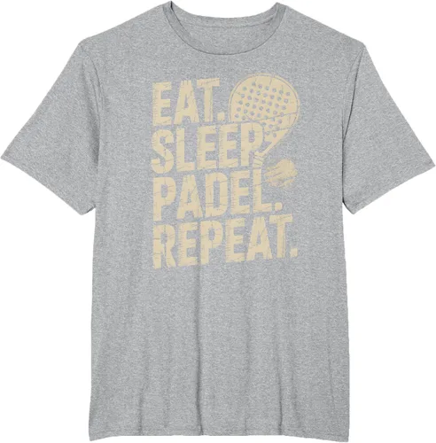 Vista 80 de Camiseta Eat Sleep Padel Repeat Padel Jugador de Tenis
