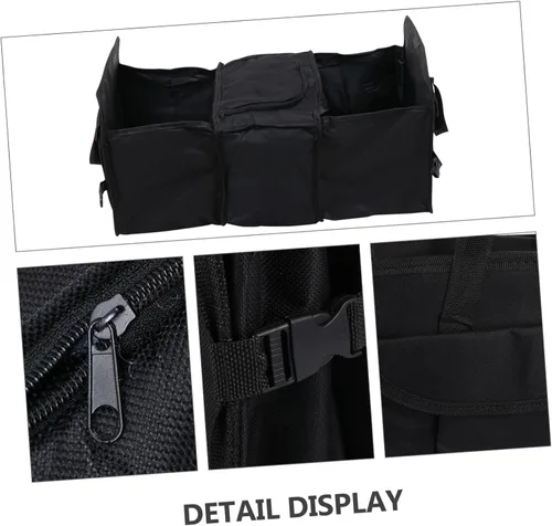 Vista 2 de SUPVOX Caja plegable para vehículo contenedor de comestibles Suv Trunk Organizer Coches Coches Auto Car Trunk Organizer Collapse Storage Bins Funda