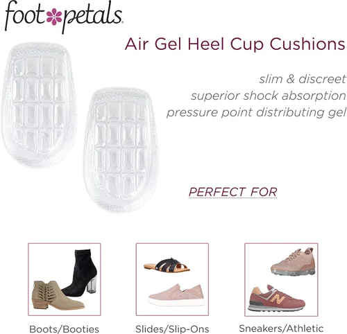 Vista 3 de Foot Petals Tacones para evitar que se agrieten los talones, estabilizan los talones en los tacones cerrados de la espalda, los zapatos de tacón