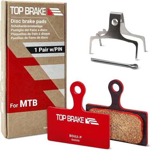 Vista 8 de TOP BRAKE Disc Bike Brake Pads Compatible with Shimano XTR M9000/9020 Deore XT M785/ M8000 MTB/eMTB/Gravel/Cross Country(XC)/Trail/All