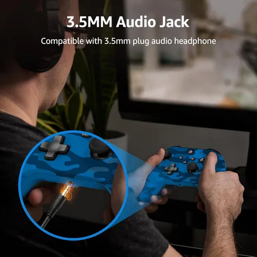 Vista 7 de IWGAME Wireless Controller for X-BOX, Gaming Controller Support Turbo3.5MM Audio JackDual Vibration, Controller Compatible with X-BOX One One SX