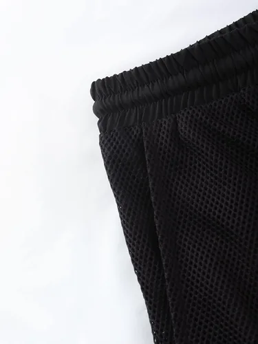 Vista 6 de GORGLITTER Conjunto de chándal sin mangas con cuello redondo y pantalones cortos para hombre